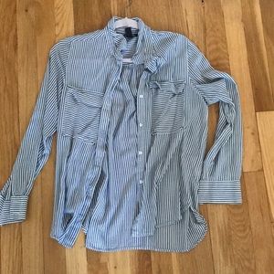 Boyfriend fit long sleeve button down shirt
